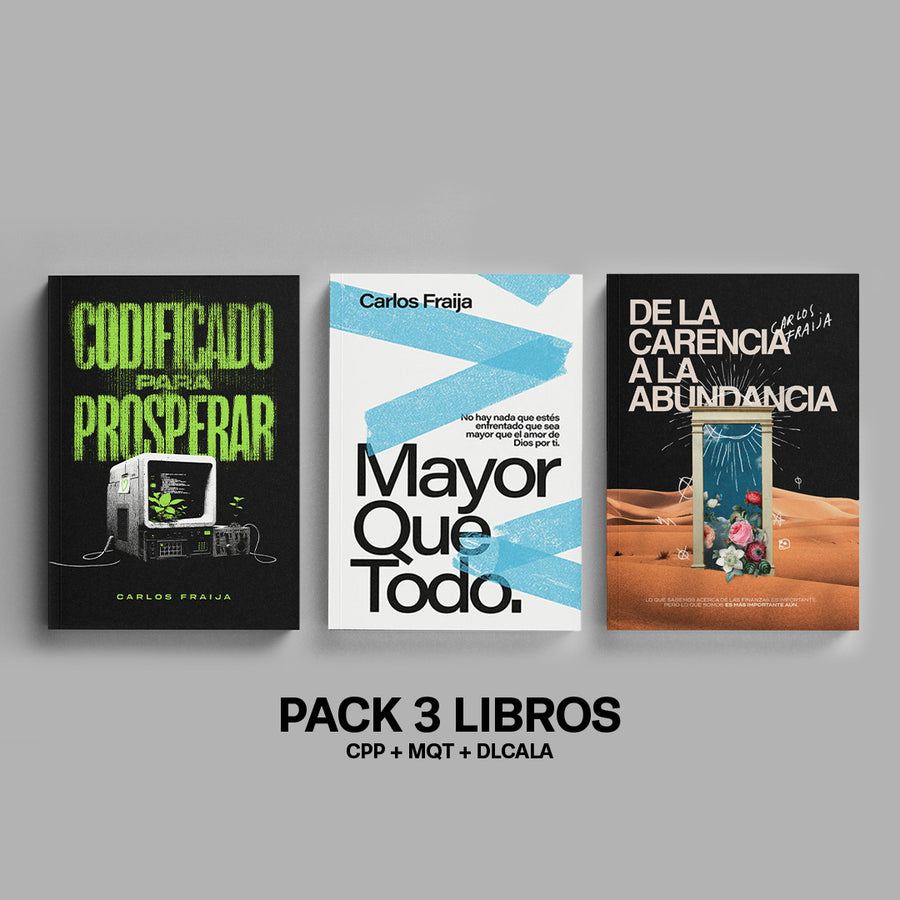 1 CODIFICADOS PARA PROSPERAR + 1 MAYOR QUE TODO + 1 DE LA CARENCIA A LA ABUNDANCIA