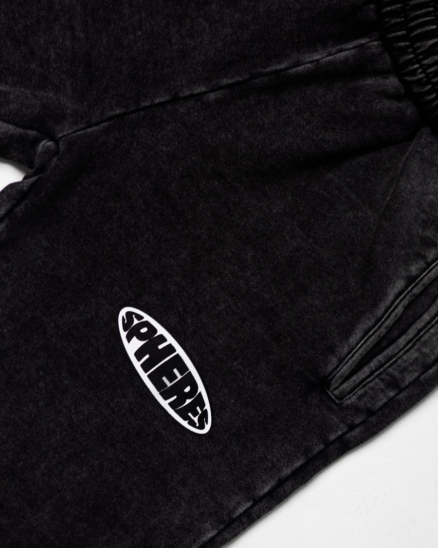 SPHERES LOGO BLACK WASHED JOGGER