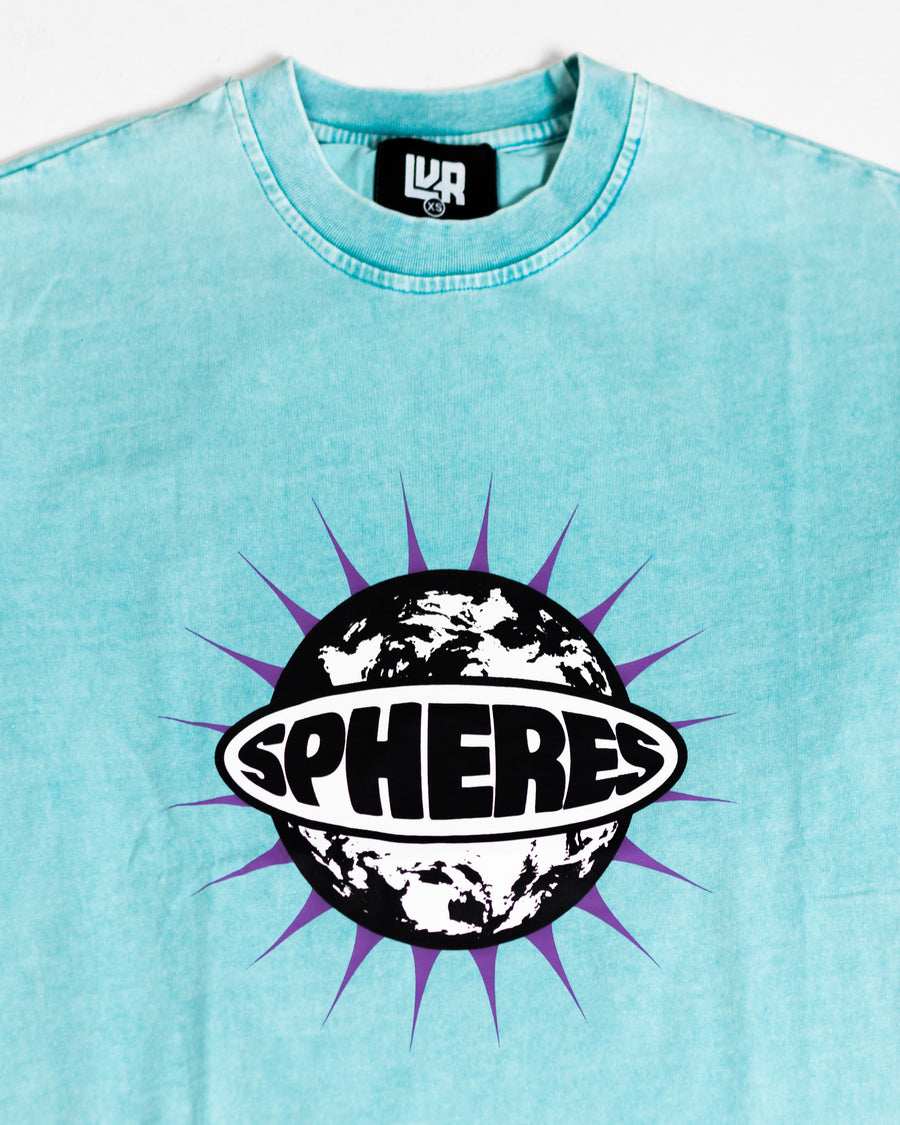 SPHERES ICE BLUE WASHED LONG SLEEVE TEE