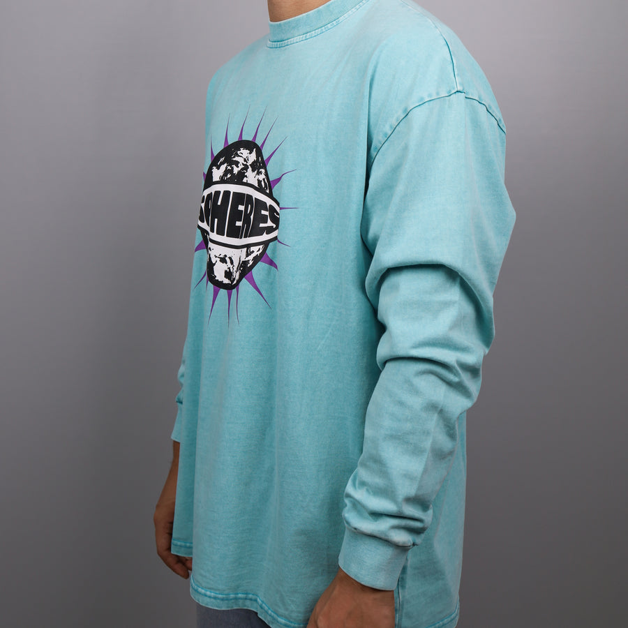 SPHERES ICE BLUE WASHED LONG SLEEVE TEE