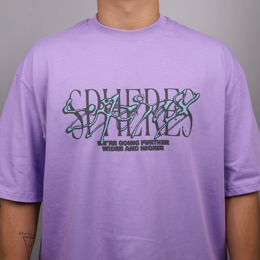 SPHERES PURPLE GRAPHIC TEE