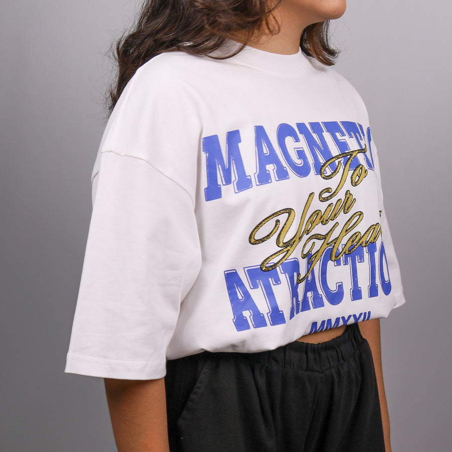 WHITE TSHIRT MAGNÉTICO OVERSIZE