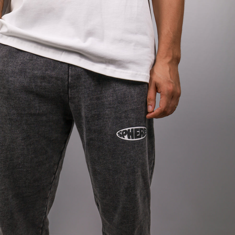 SPHERES LOGO BLACK WASHED JOGGER