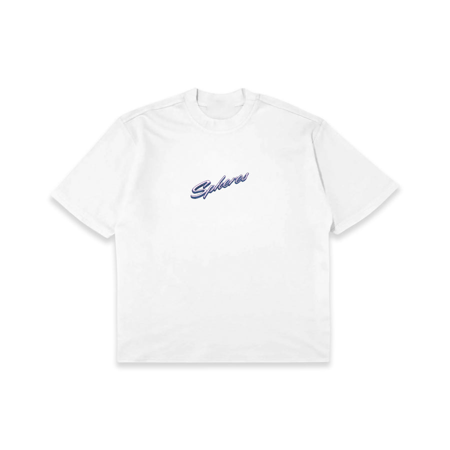 SPHERES WHITE GRAPHIC TEE